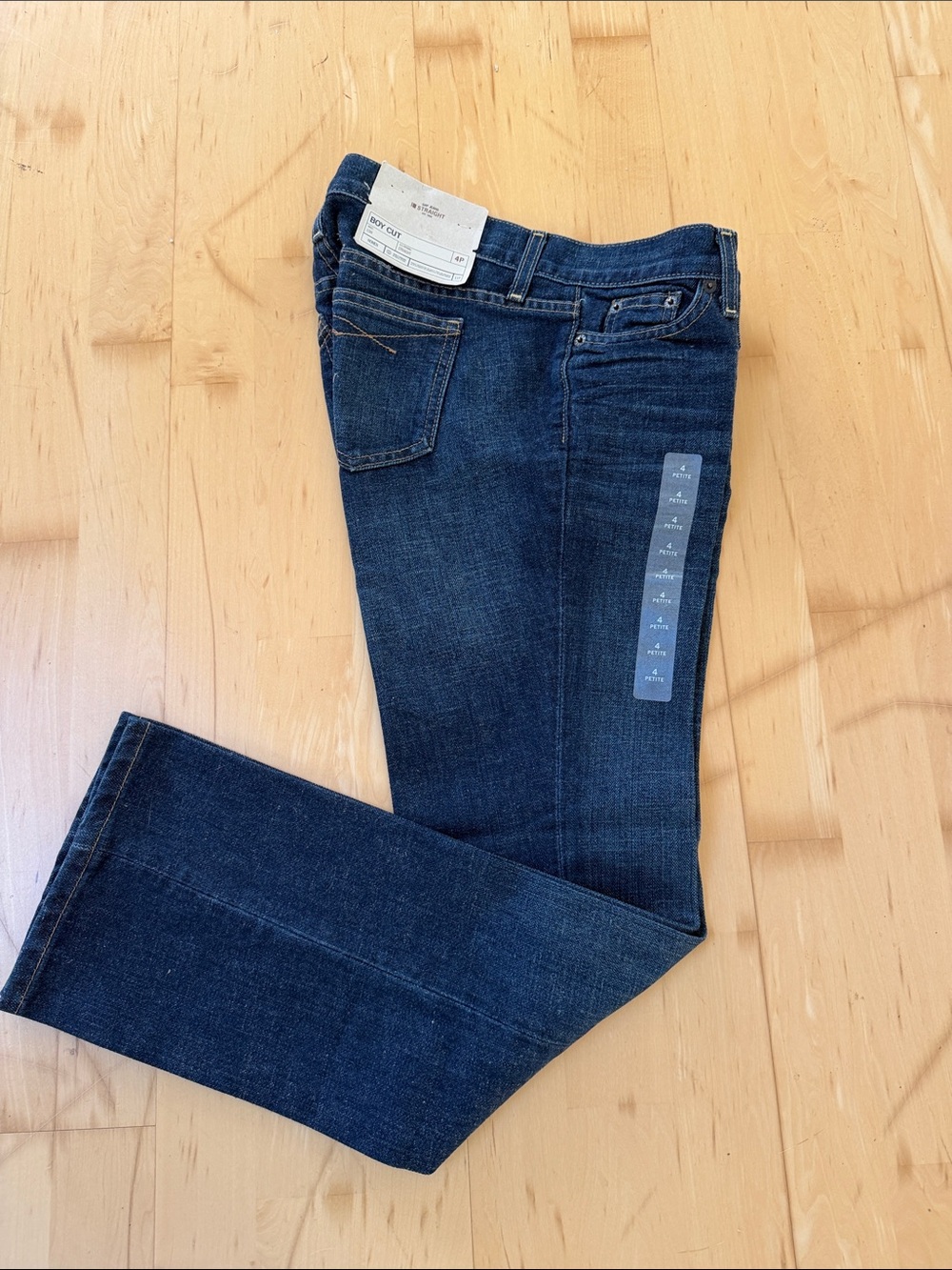 Gap Boy Cut Low Rise Straight Leg Jeans 4P